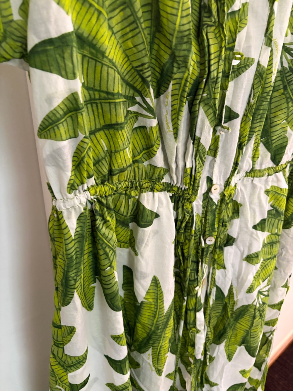 FARM Rio Tropical Banana Leaf Maxi Dress / Cover-Up – Never Worn – Size M - Picture 4 of 8